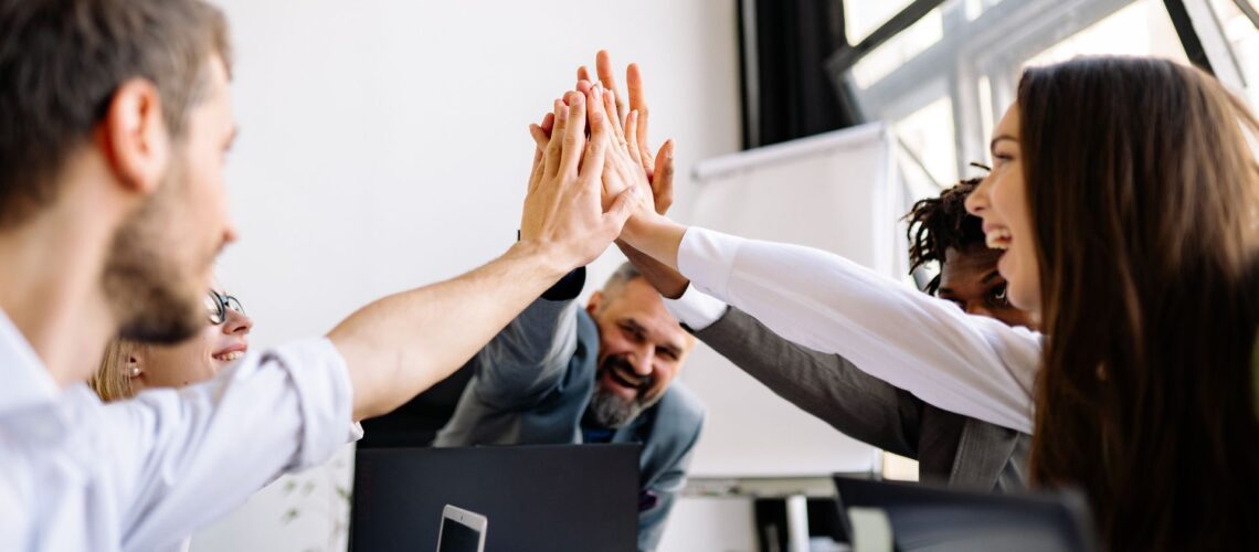 Healthy team dynamics with open and positive teamwork
