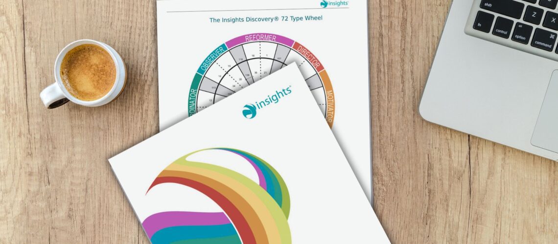 Insights Discovery four colour wheel compared to Myers-Briggs 16 personality types chart